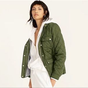 Jcrew quilted downtown field jacket